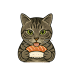 食べるねこ（個別スタンプ：7）