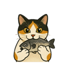 食べるねこ（個別スタンプ：10）