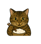 食べるねこ（個別スタンプ：15）