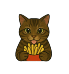 食べるねこ（個別スタンプ：21）