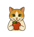 食べるねこ（個別スタンプ：24）