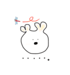 ハート耳うさぎのスタンプ（個別スタンプ：25）