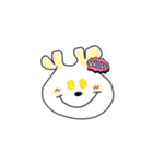 ハート耳うさぎのスタンプ（個別スタンプ：27）
