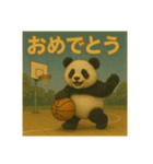 バスケなパンダ（個別スタンプ：16）