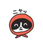 ほっかむりハチワレの顔だけスタンプ（個別スタンプ：3）