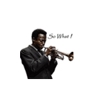 おしゃれでクールなJAZZミュージシャン（個別スタンプ：1）