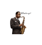 おしゃれでクールなJAZZミュージシャン（個別スタンプ：2）