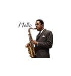 おしゃれでクールなJAZZミュージシャン（個別スタンプ：4）