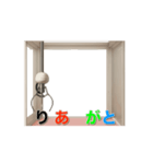 クレーンで文字運び Vol.1（個別スタンプ：3）