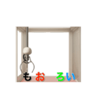 クレーンで文字運び Vol.1（個別スタンプ：9）