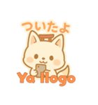もちきつねのほっこり家族連絡スペイン語版（個別スタンプ：3）