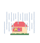 ドット絵ひよこ＆実写パン（個別スタンプ：31）