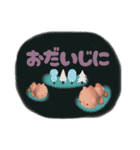 ドット絵ひよこ＆実写パン（個別スタンプ：34）