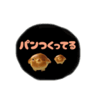 ドット絵ひよこ＆実写パン（個別スタンプ：36）