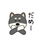 しばいぬさん（黒）（個別スタンプ：5）