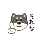 しばいぬさん（黒）（個別スタンプ：6）