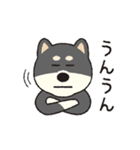 しばいぬさん（黒）（個別スタンプ：11）
