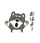 しばいぬさん（黒）（個別スタンプ：17）