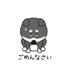 しばいぬさん（黒）（個別スタンプ：21）
