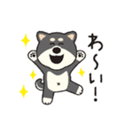 しばいぬさん（黒）（個別スタンプ：38）