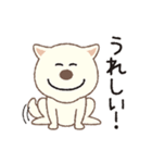 しばいぬさん（白）（個別スタンプ：1）