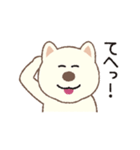 しばいぬさん（白）（個別スタンプ：3）