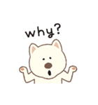 しばいぬさん（白）（個別スタンプ：30）