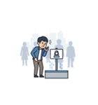 どこにいるの？世界の友だちパック（個別スタンプ：4）