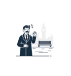 どこにいるの？世界の友だちパック（個別スタンプ：28）