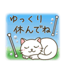 バトントワリング！連絡用〈白猫〉（個別スタンプ：33）