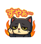 四角いネコのぶんた（個別スタンプ：14）