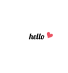 英字 シンプル文字 英単語 ハート 40（個別スタンプ：7）