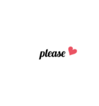 英字 シンプル文字 英単語 ハート 40（個別スタンプ：11）