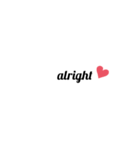 英字 シンプル文字 英単語 ハート 40（個別スタンプ：12）
