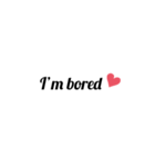英字 シンプル文字 英単語 ハート 40（個別スタンプ：16）