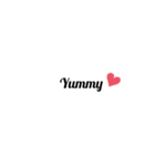 英字 シンプル文字 英単語 ハート 40（個別スタンプ：21）