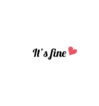 英字 シンプル文字 英単語 ハート 40（個別スタンプ：22）