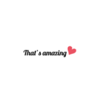 英字 シンプル文字 英単語 ハート 40（個別スタンプ：23）