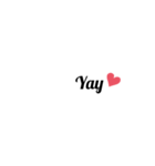 英字 シンプル文字 英単語 ハート 40（個別スタンプ：25）
