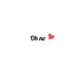 英字 シンプル文字 英単語 ハート 40（個別スタンプ：31）