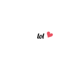 英字 シンプル文字 英単語 ハート 40（個別スタンプ：40）