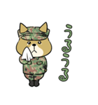 陸上自衛隊・ゆるっと柴犬三曹2（個別スタンプ：15）
