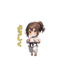 武闘魂の少女（個別スタンプ：1）