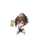 武闘魂の少女（個別スタンプ：2）