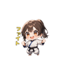武闘魂の少女（個別スタンプ：3）