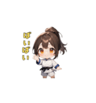 武闘魂の少女（個別スタンプ：7）