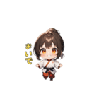 武闘魂の少女（個別スタンプ：35）