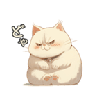 関西弁×ぽっちゃり猫！シロモチさん。（個別スタンプ：3）