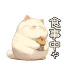 関西弁×ぽっちゃり猫！シロモチさん。（個別スタンプ：16）