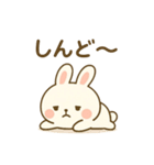 しろまるがんばる。ときどきサボる。（個別スタンプ：11）